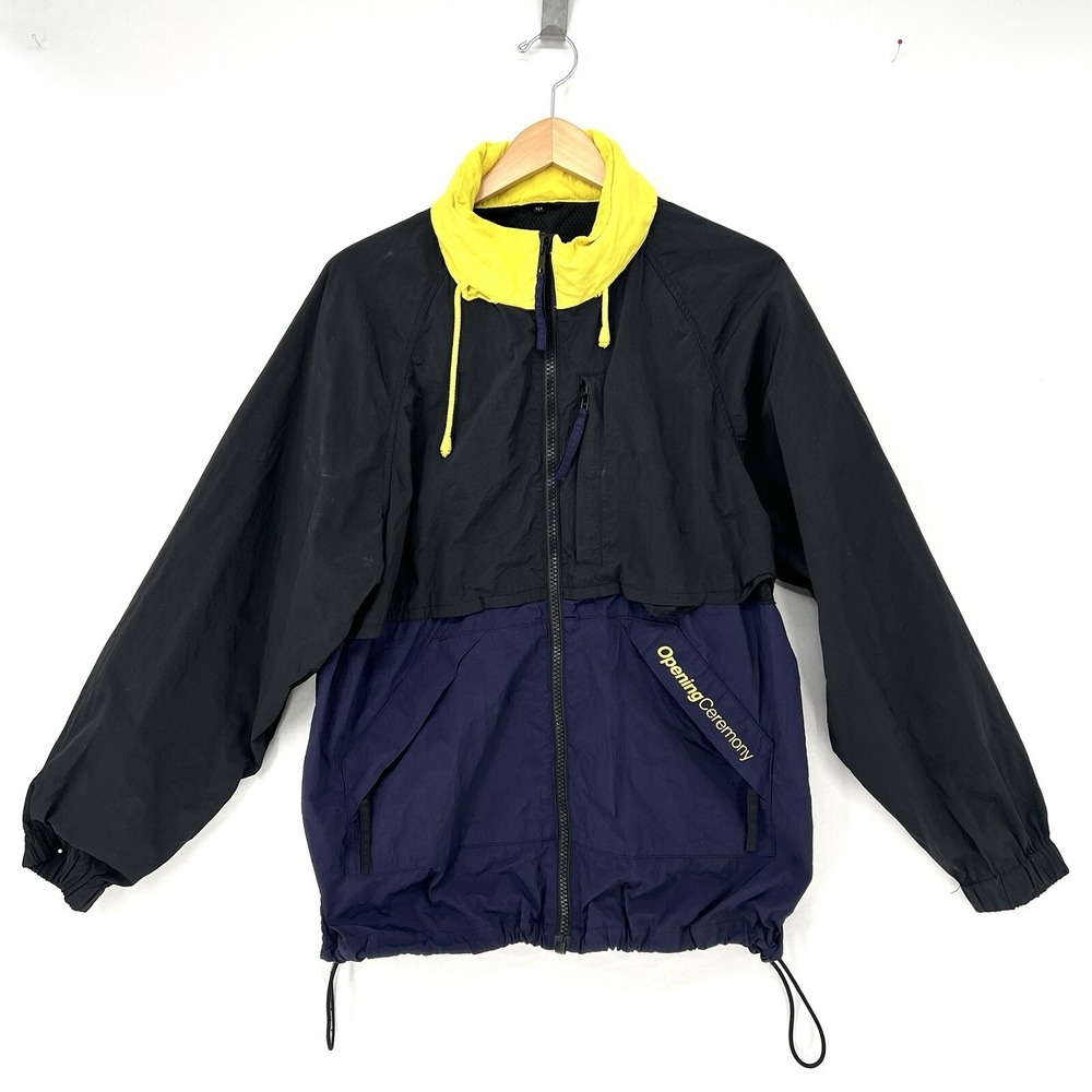 Opening Ceremony Crinkle Nylon Storm Jacket Black Size M Sportswear Streetwear